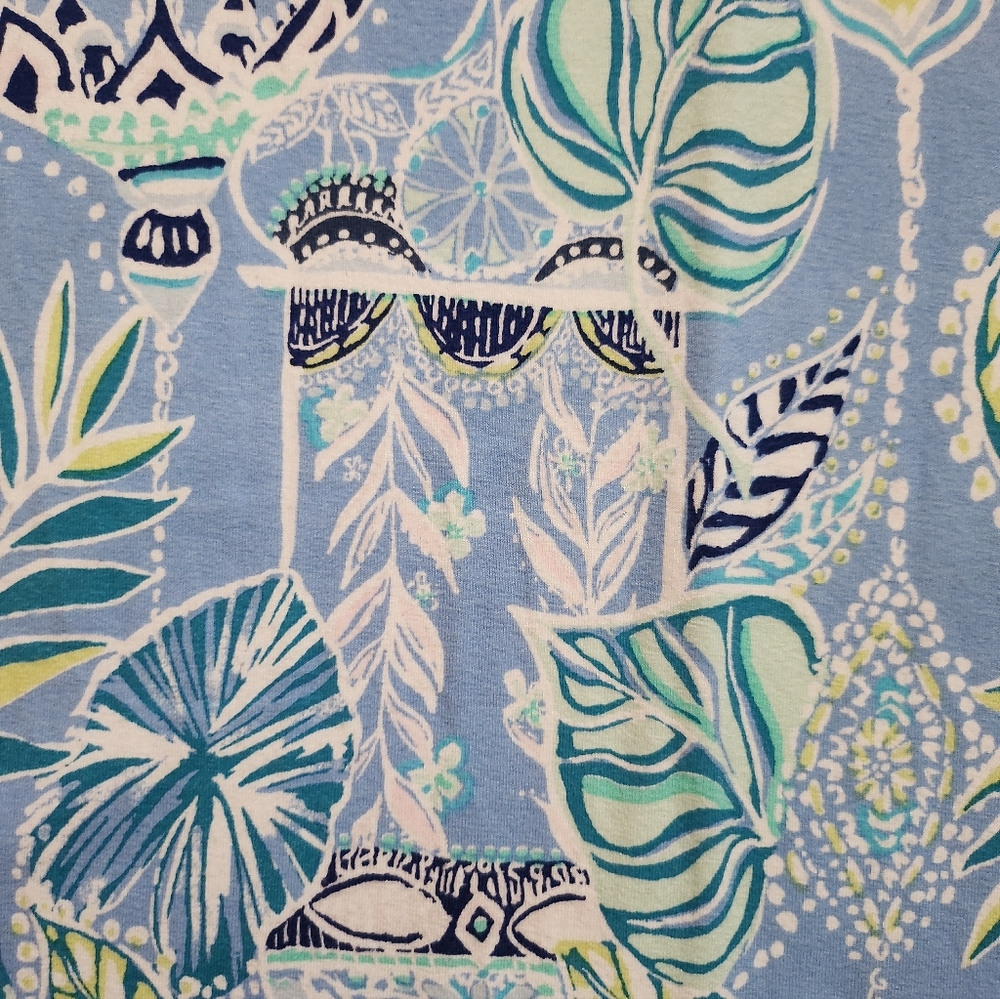 Lilly Pulitzer UPF 50+ Blue Peri Lapis Lanterns Engineered Knit Dress Size XS - Picture 5 of 11